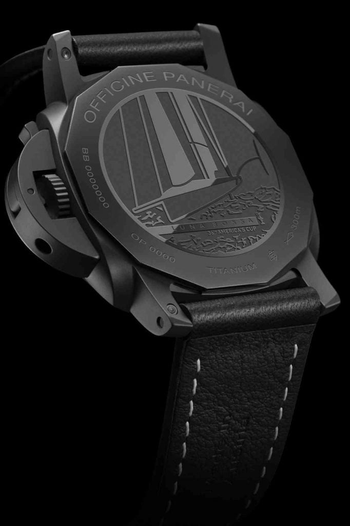 Panerai Luminor Luna Rossa back style