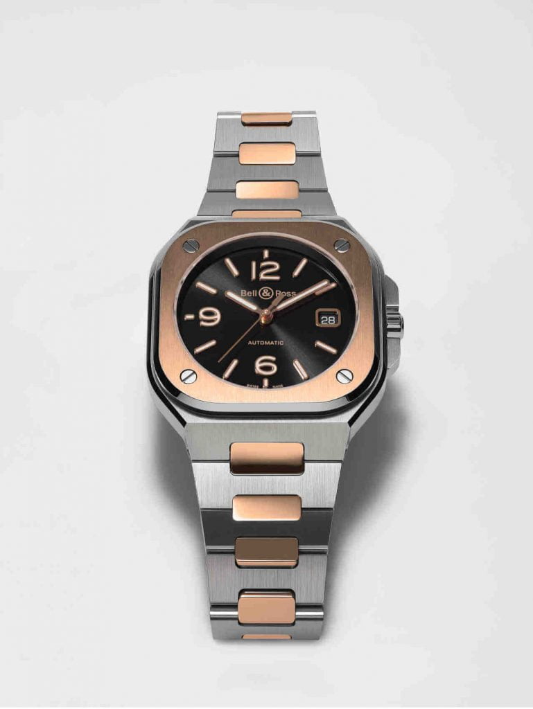 Bell & Ross BR 05 gold front brazalete inc