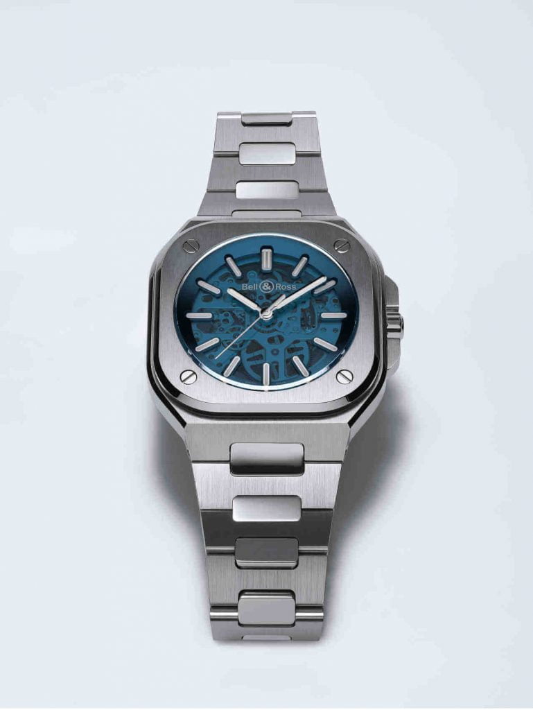 Bell & Ross BR 05 acero front brazalete inc