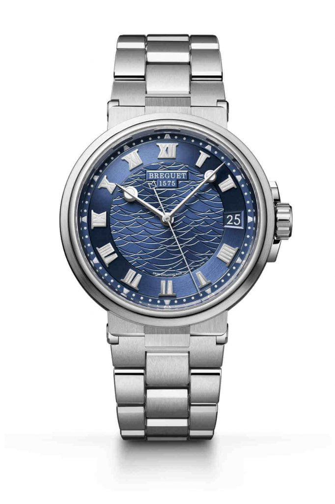 Breguet Marine 5517 front oro blanco