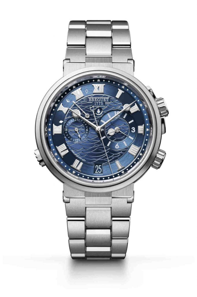 Breguet Marine 5547 Oro blanco front