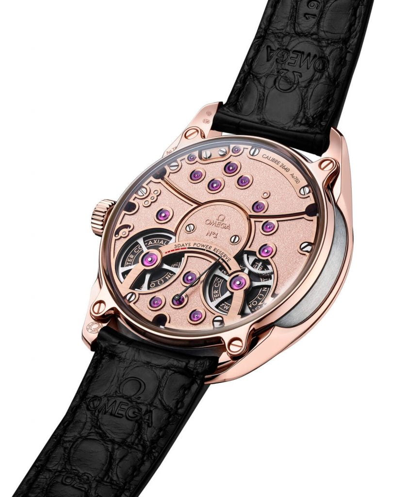 Omega De Ville Tourbillon Numbered Edition back inc 2