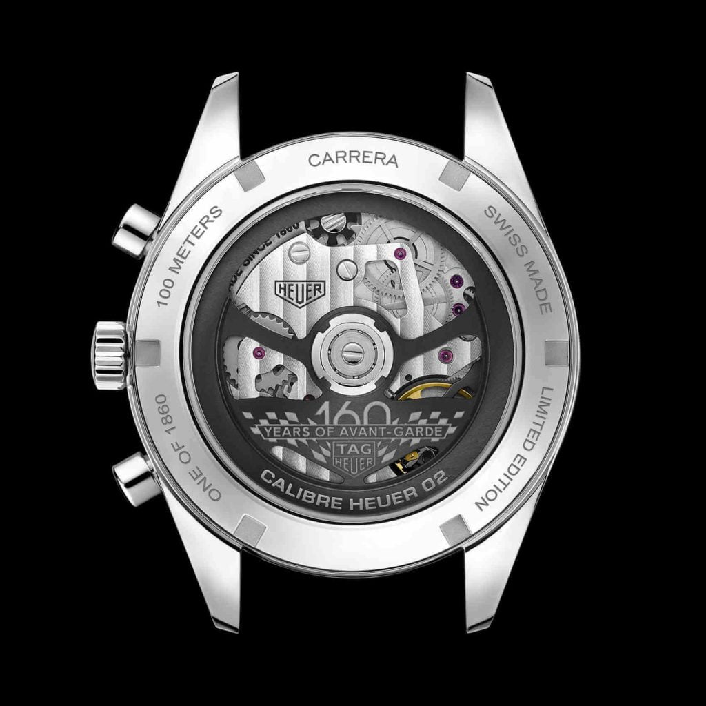 Tag Heuer Carrera 160 Years Montreal Limited Edition back
