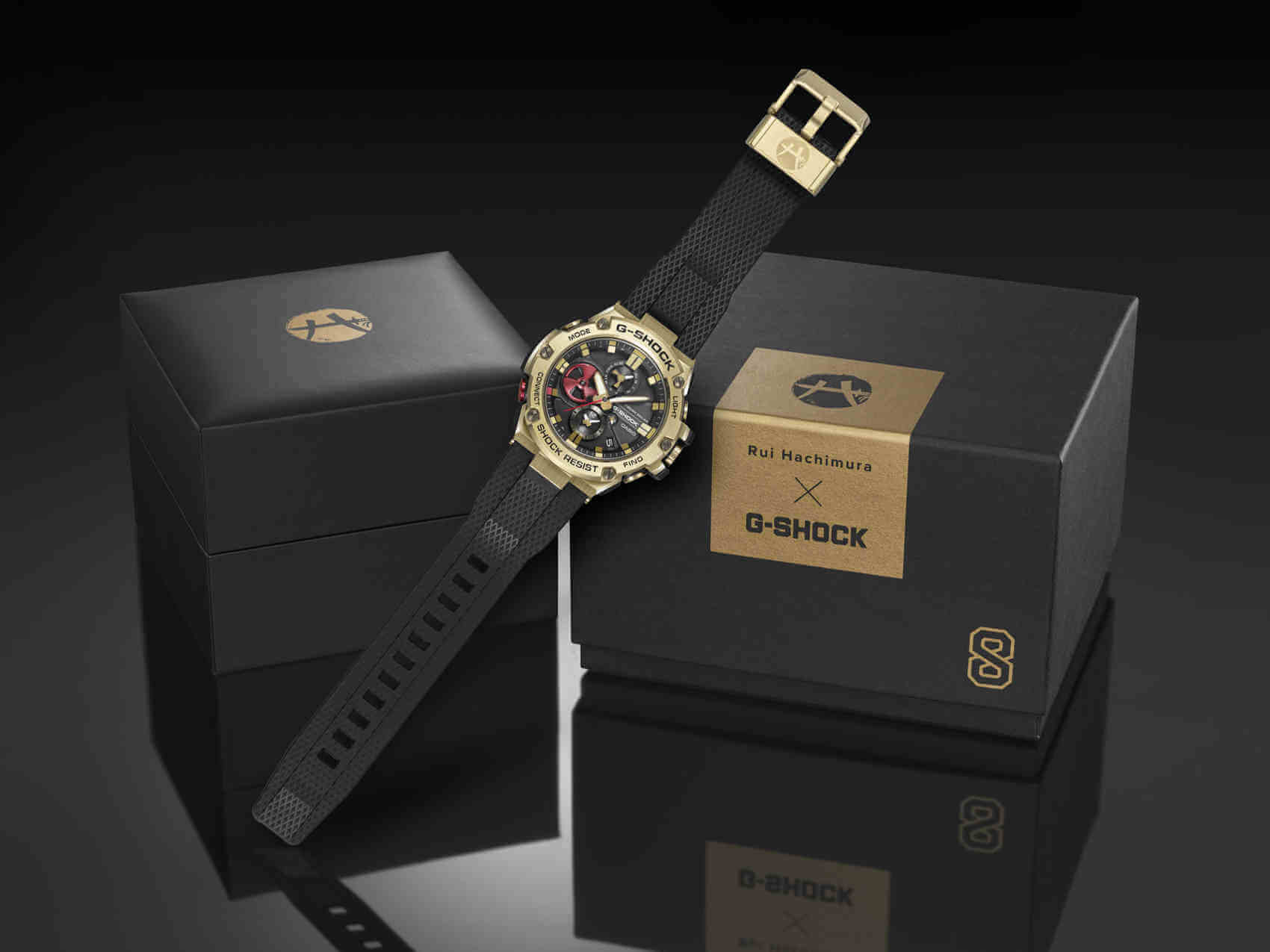 G-SHOCK × Rui Hachimura GST-B100RH box
