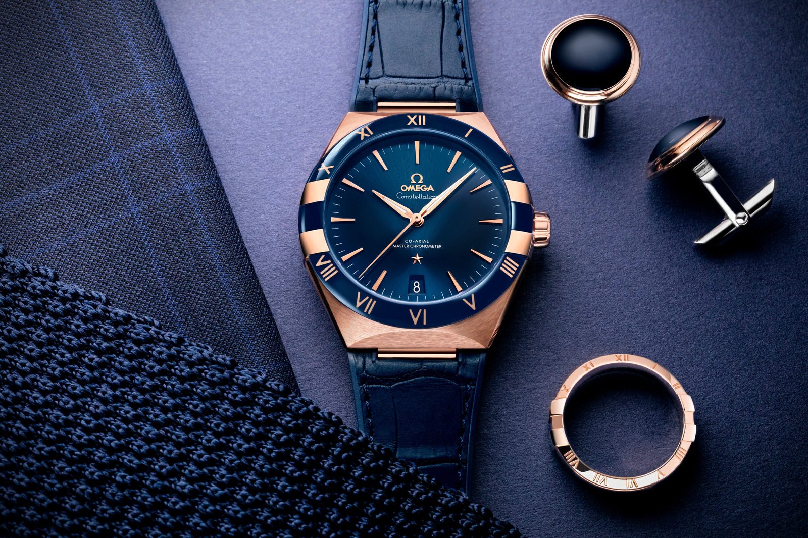Omega Constellation Gents' Collection azul