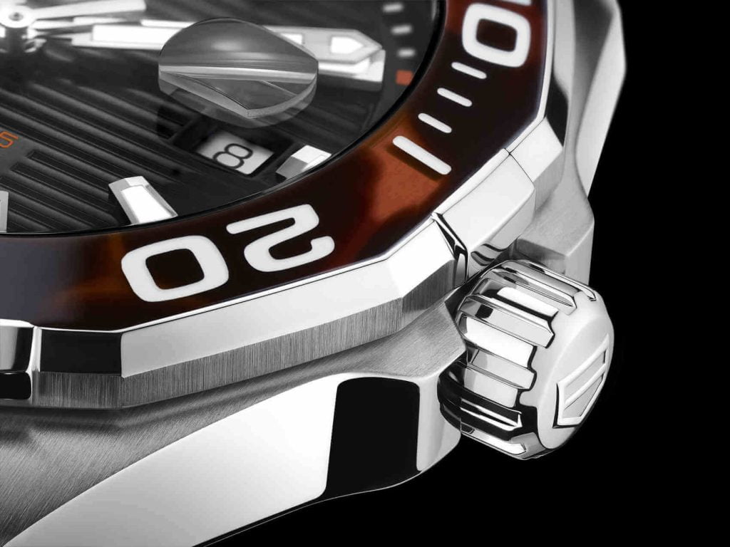 Tag Heuer Aquaracer Tortoise Shell front bisel 1
