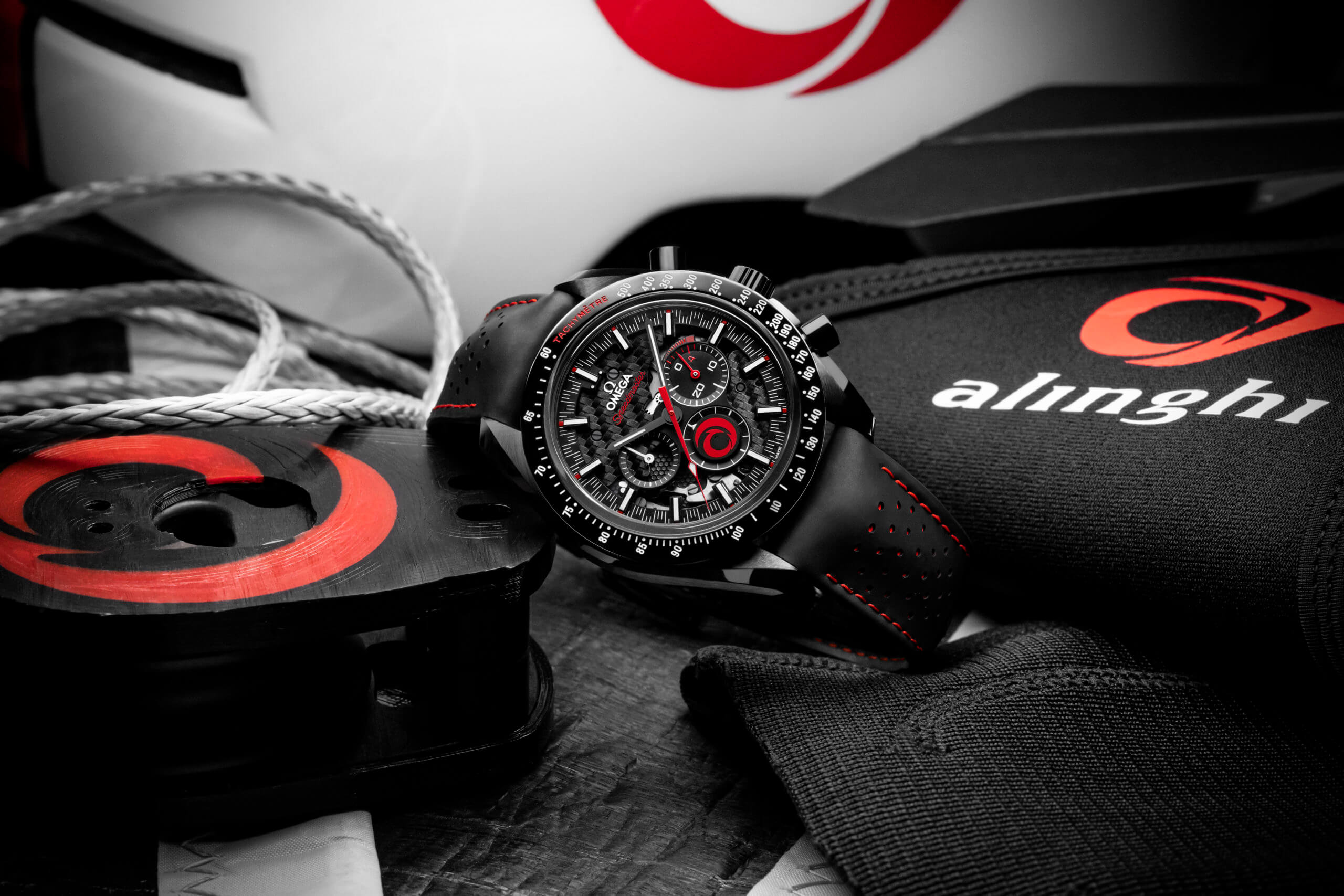 Omega Speedmaster Dark Side of the Moon Alinghi portada