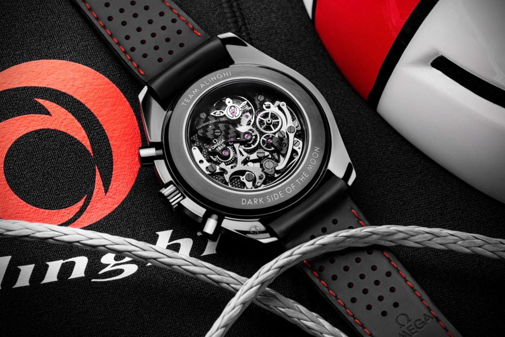 Omega Speedmaster Dark Side of the Moon Alinghi back 2