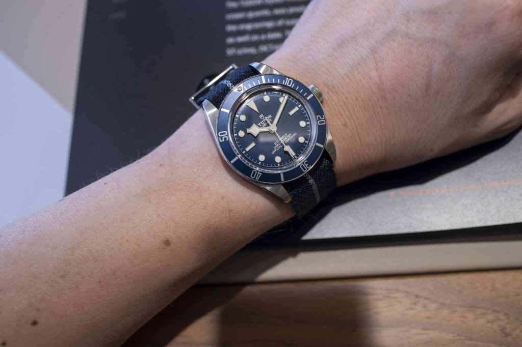 Tudor Black Bay Fifty-Eight Azul "Navy Blue" wrist