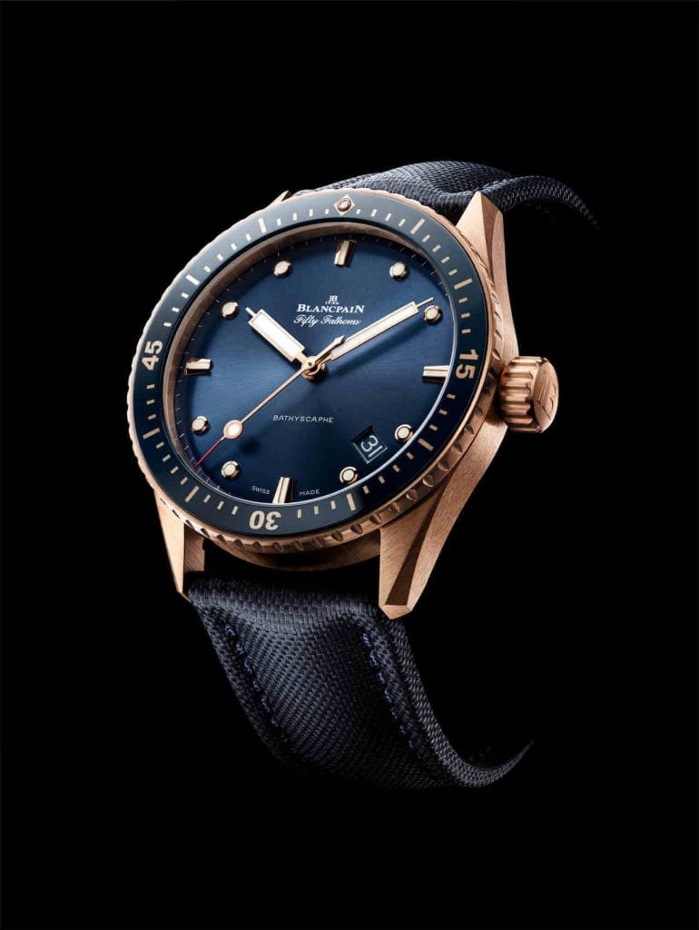 Blancpain Fifty Fathoms Bathyscaphe Sedna Gold side