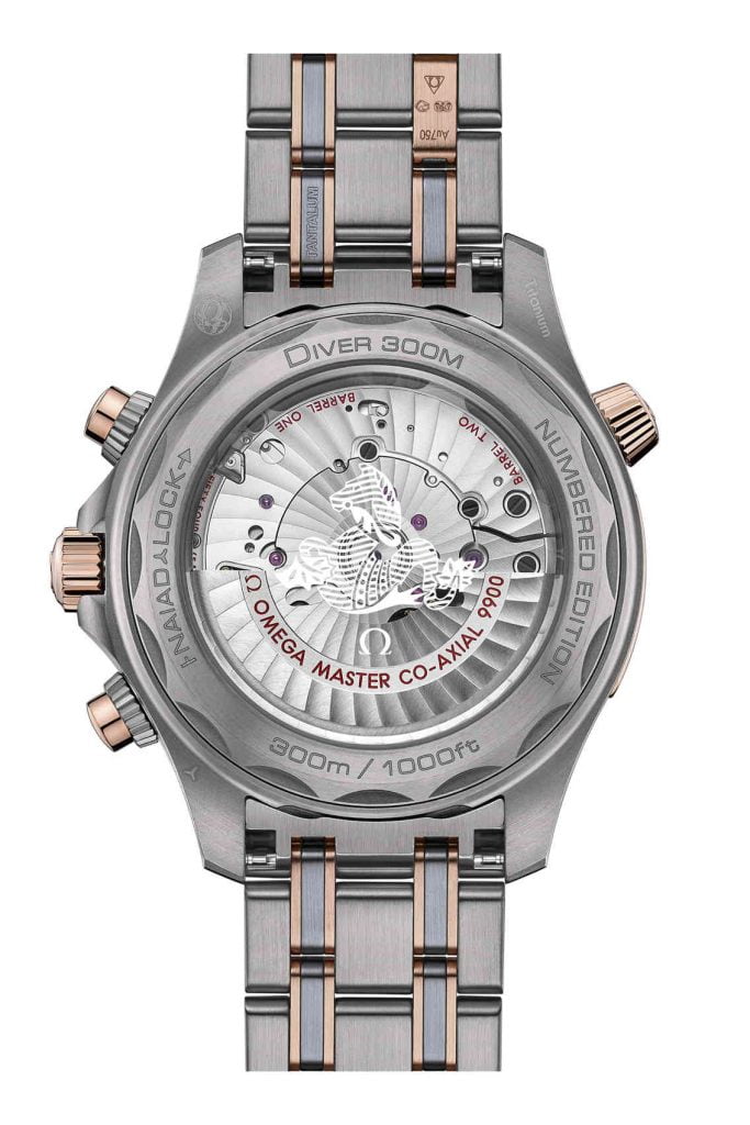 Omega Seamaster Diver 300M Chronograph back