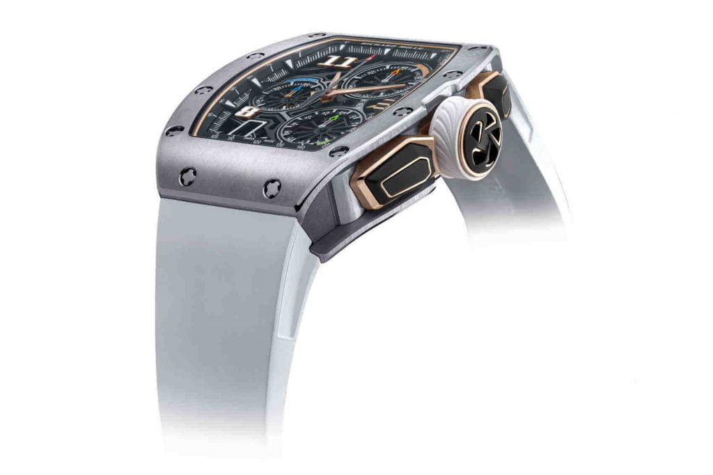 Richard Mille RM 72-01 Lifestyle Cronógrafo ti lado inc deta