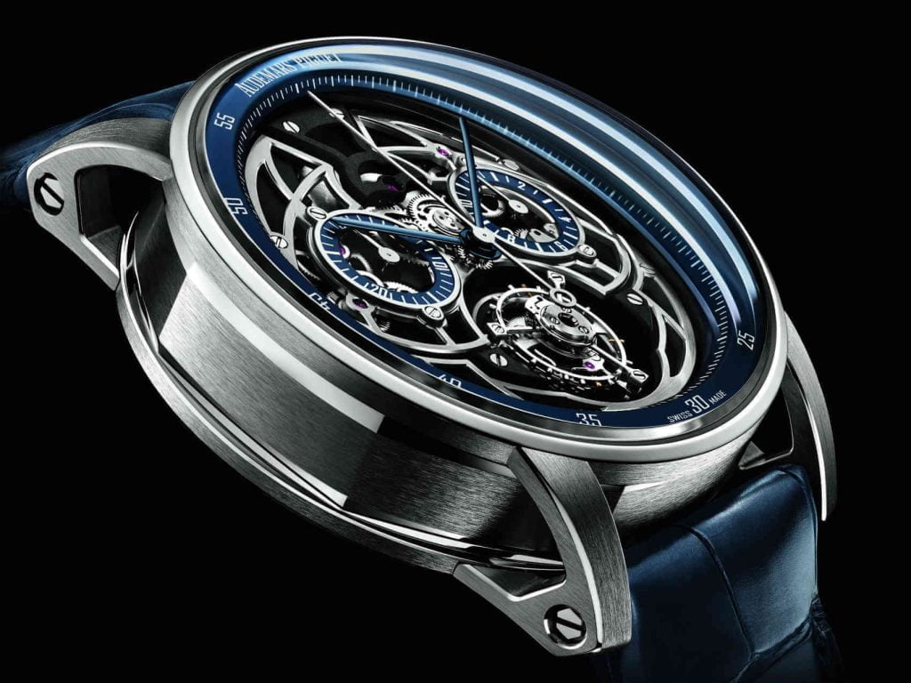 audemars piguet Tourbillon Volante Cronógrafo Automático lado