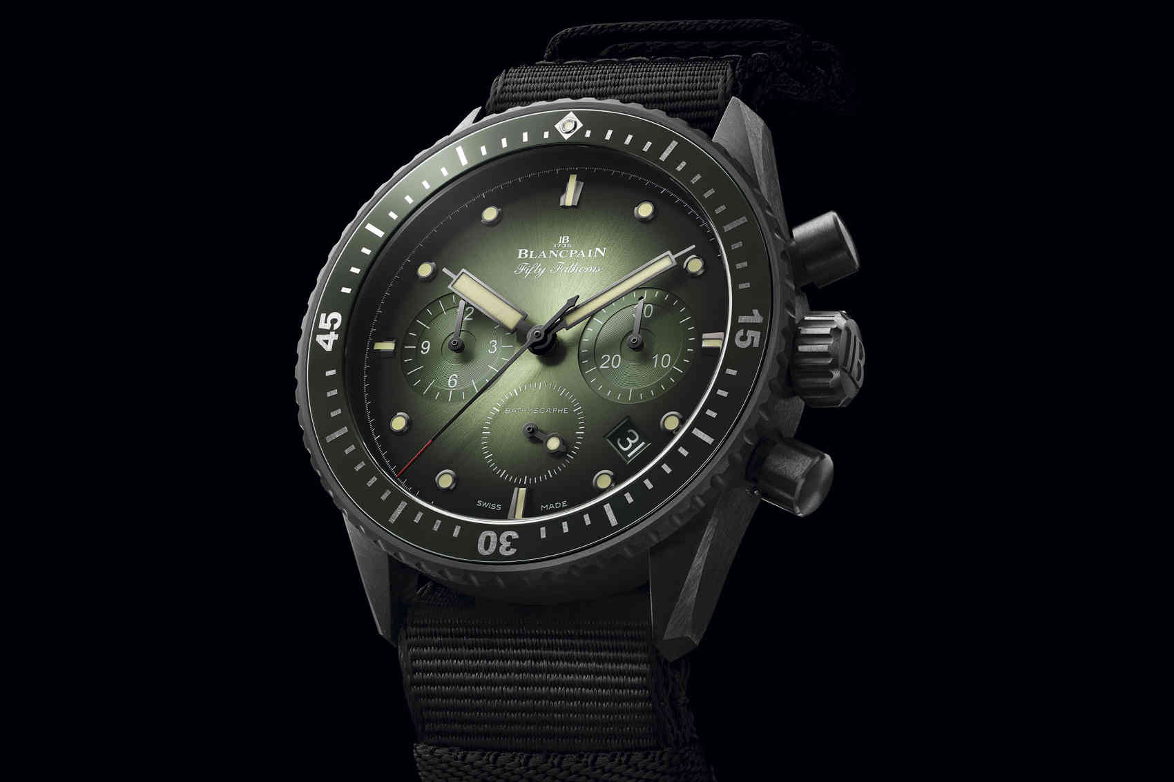 Blancpain Bathyscaphe Chronographe Flyback esfera 2