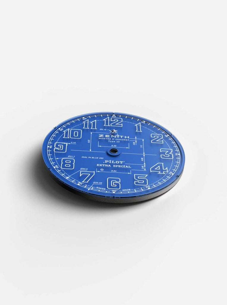 zenith Pilot Type 20 Blueprint dial 2