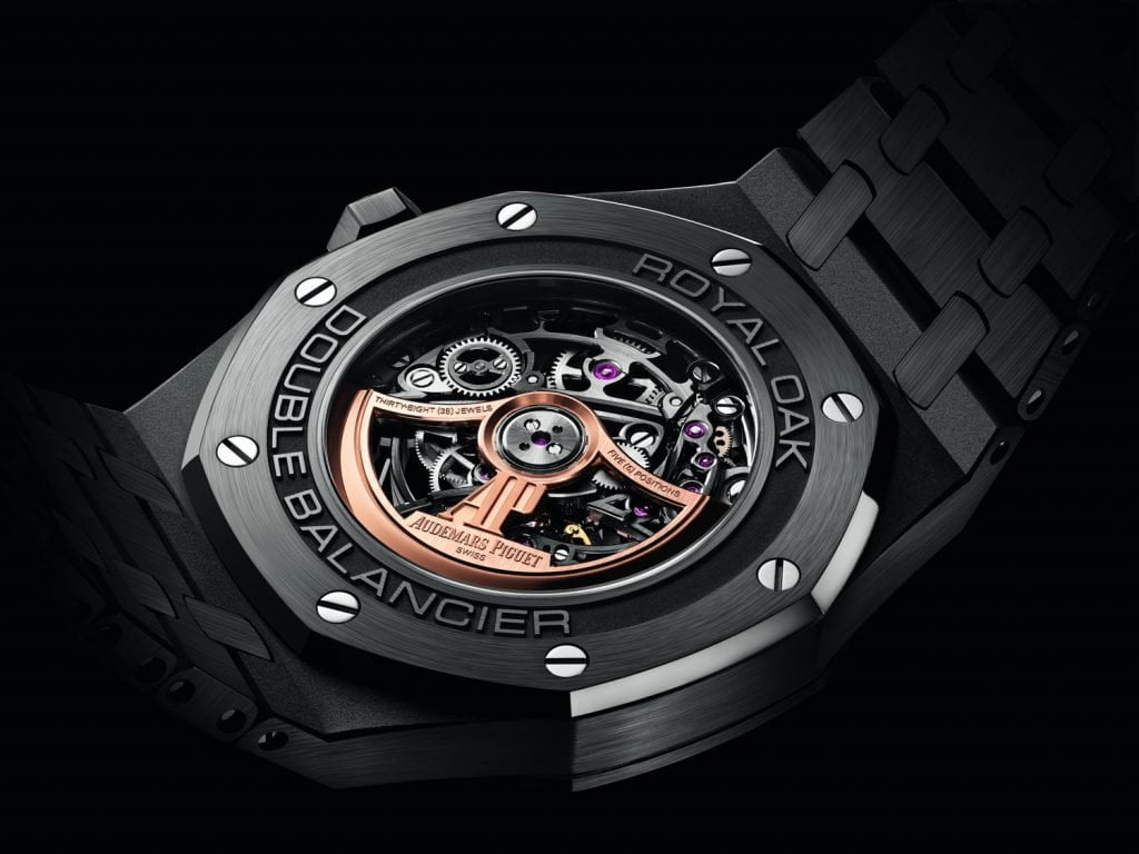 Audemars Piguet Royal Oak Doble Volante Esqueletado en Cerámica Negra back