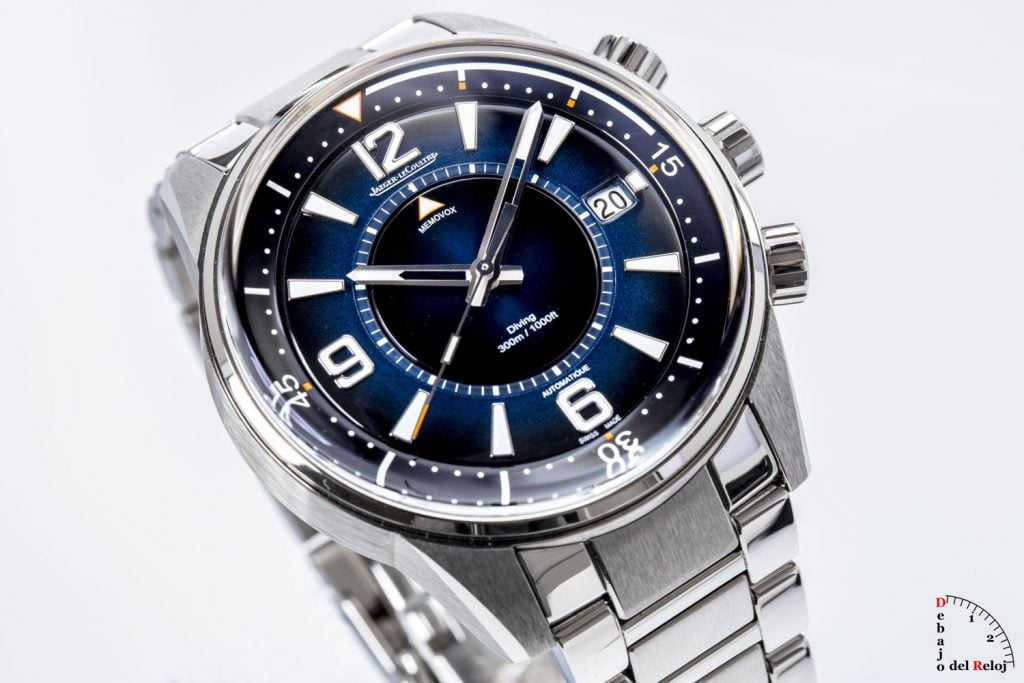 Jaeger-LeCoultre Polaris Mariner Memovox debajo del reloj inc izq