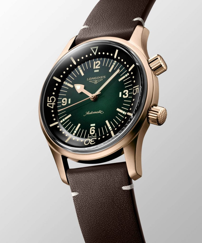 Longines Legend Diver Watch Bronce front