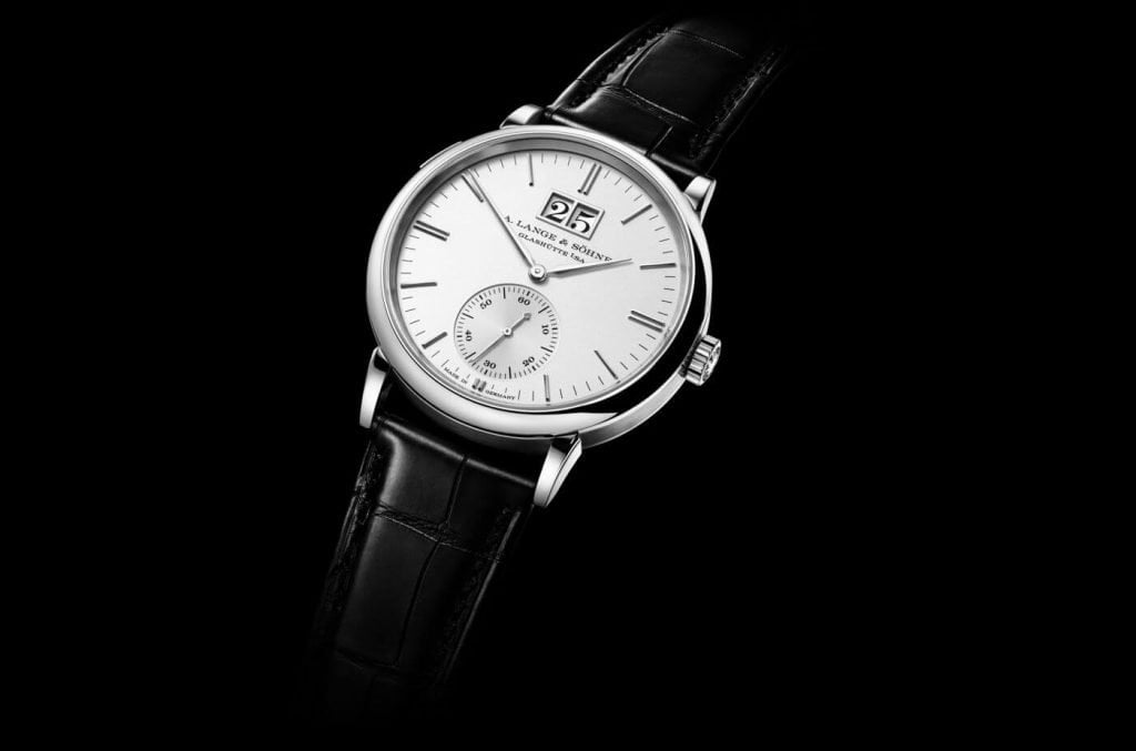 A. Lange & Söhne Saxonia Gran Fecha oro blanco inc