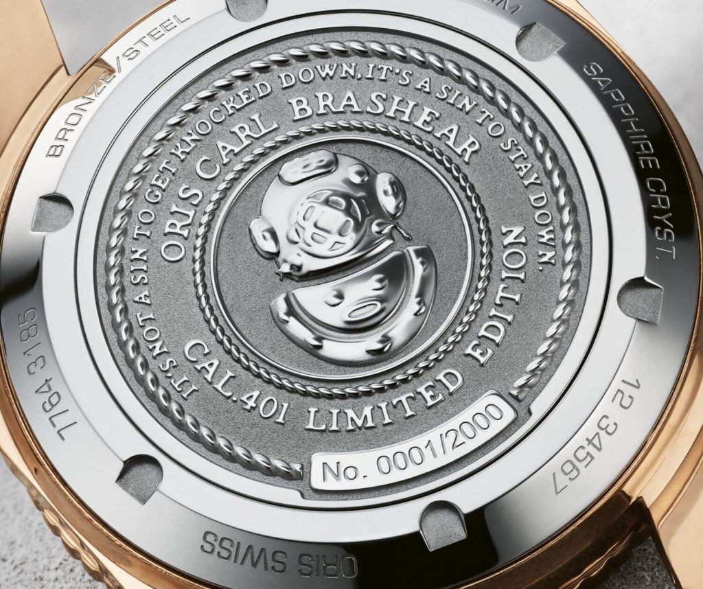Oris Carl Brashear Cal.401 L.E back