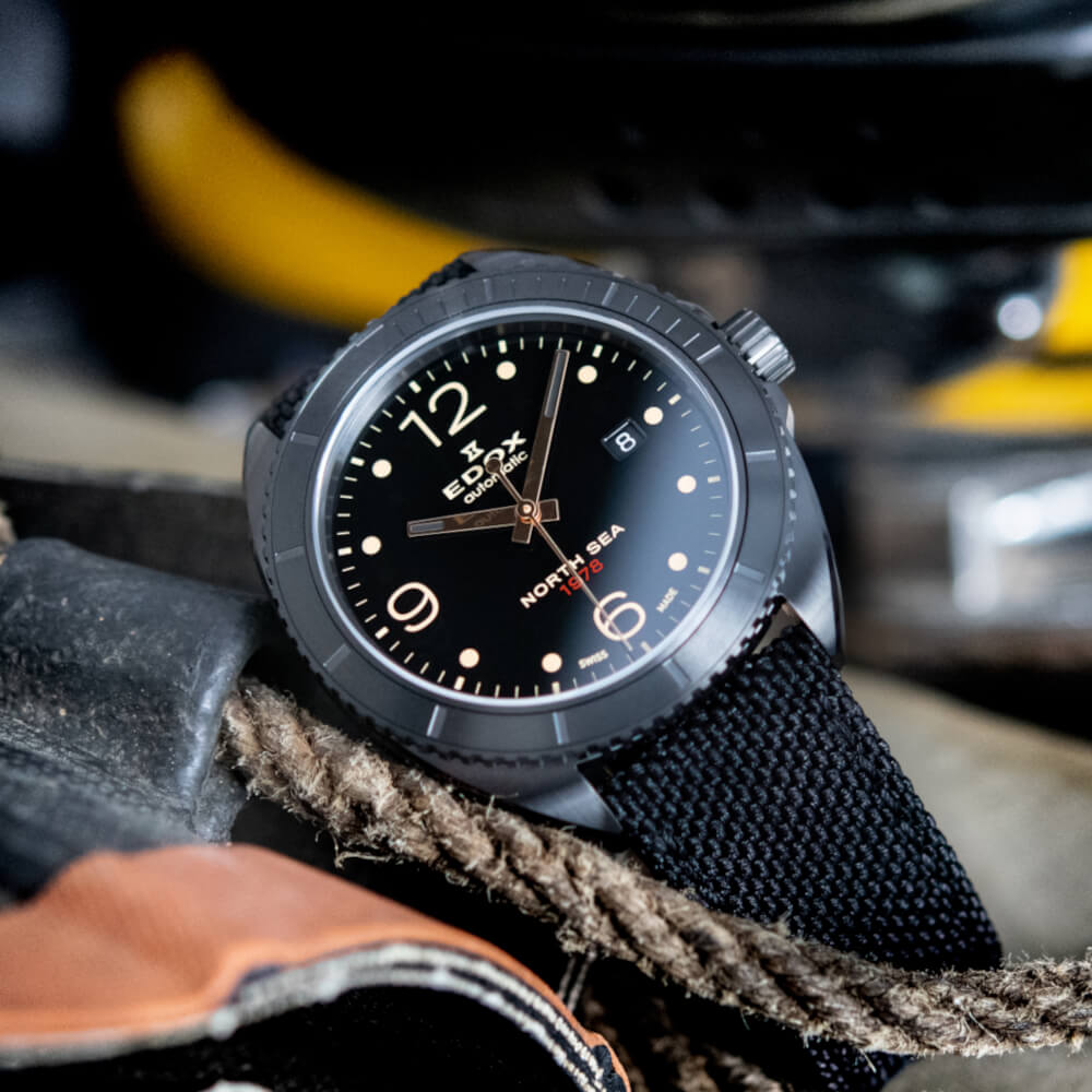 Edox North Sea 1978 Date Automatic reloj 1