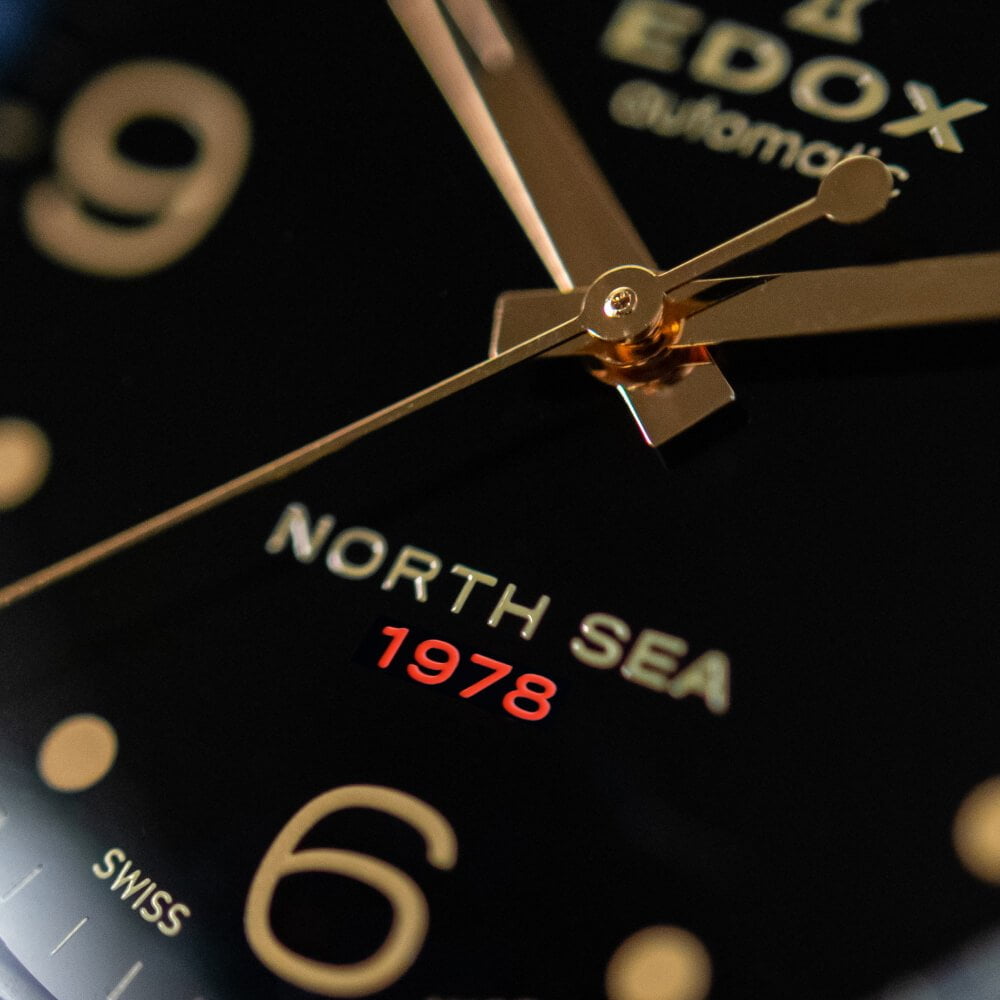 Edox North Sea 1978 Date Automatic esfera 2