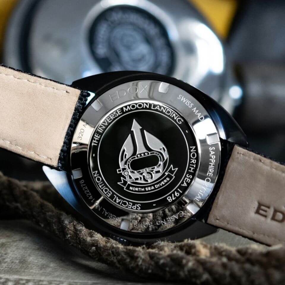 Edox North Sea 1978 Date Automatic back
