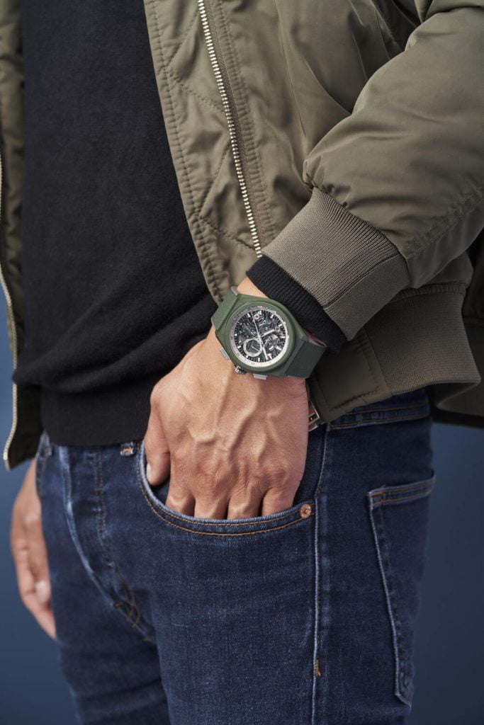 Zenith Defy 21 Urban Jungle LVMH Watch Week 2021 muñeca 2