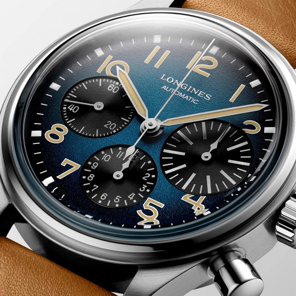 Longines Avigation BigEye en Titanio deta