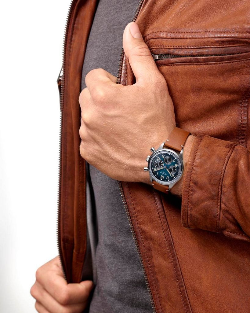 Longines Avigation BigEye en Titanio muñeca