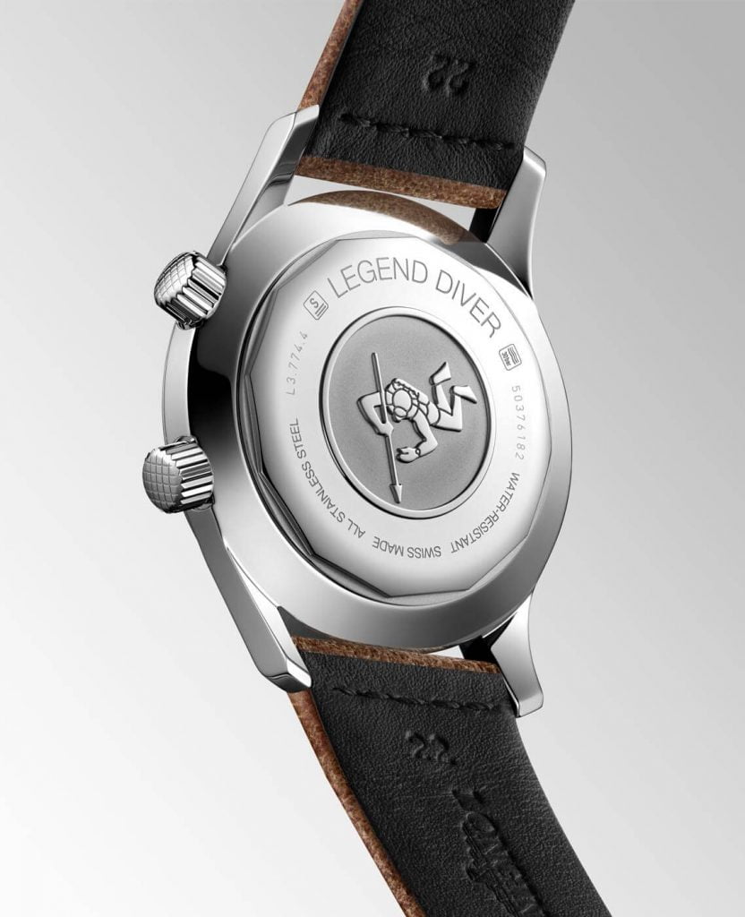 Longines Legend Diver Watch back 2