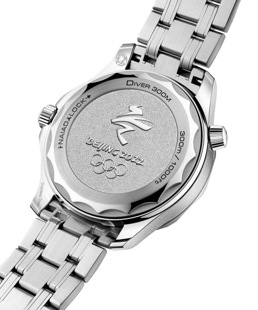 Omega Seamaster Diver 300M Beijing 2022 back