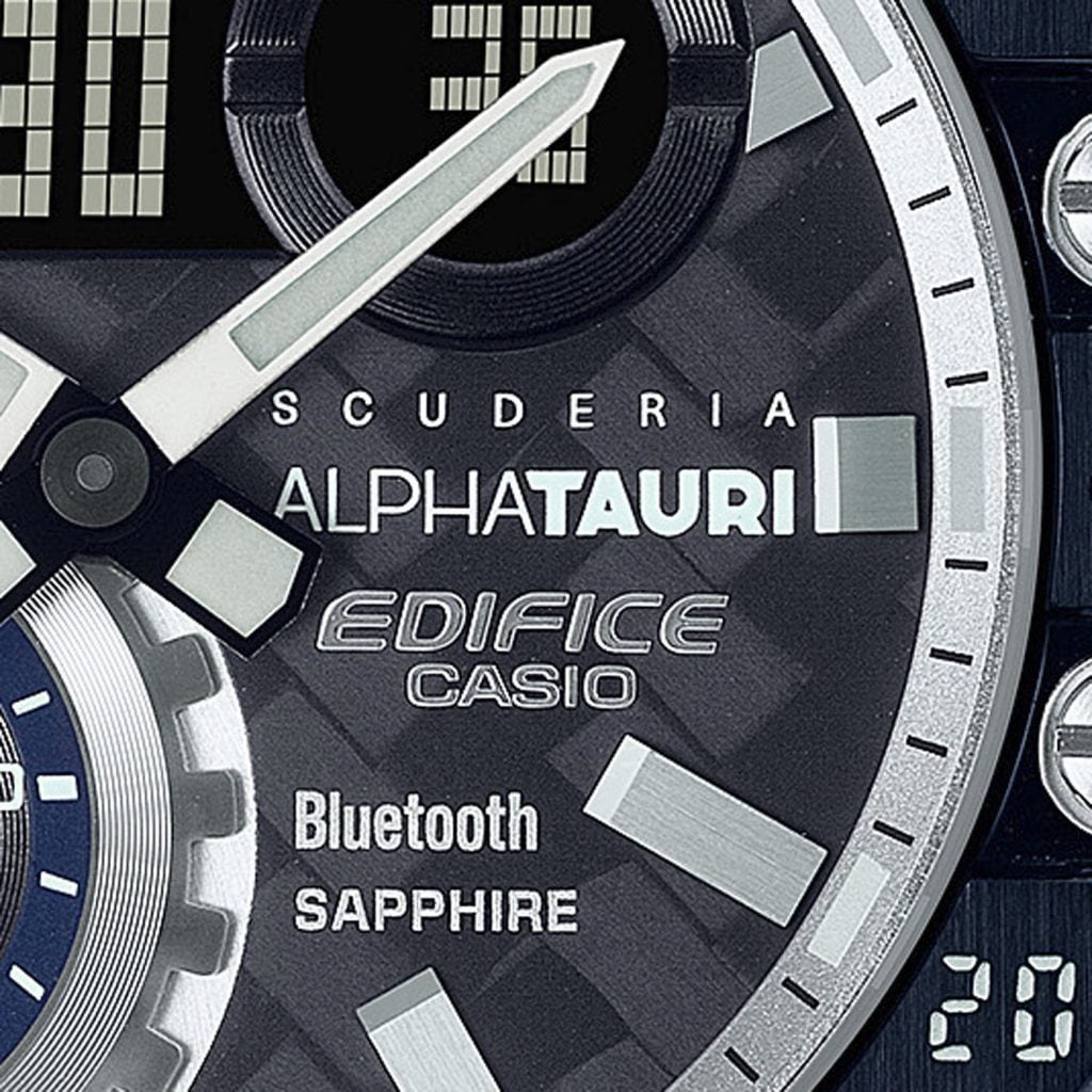 Casio Edifice ECB-10AT Scuderia Alpha Tauri deta 1