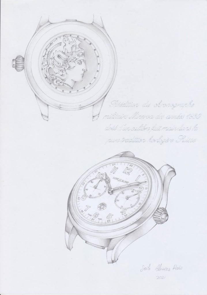 Montblanc 1858 Monopusher Chronograph Origins diseño 1