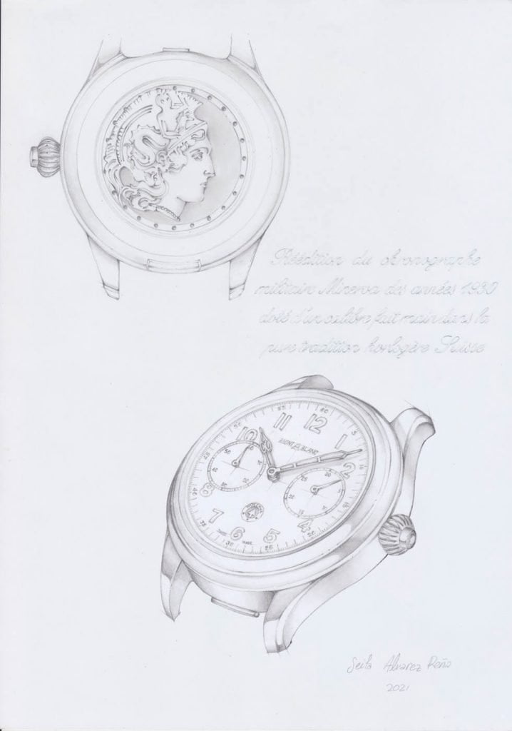 Montblanc 1858 Monopusher Chronograph Origins diseño 1
