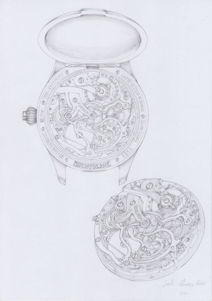 Montblanc 1858 Monopusher Chronograph Origins diseño 2