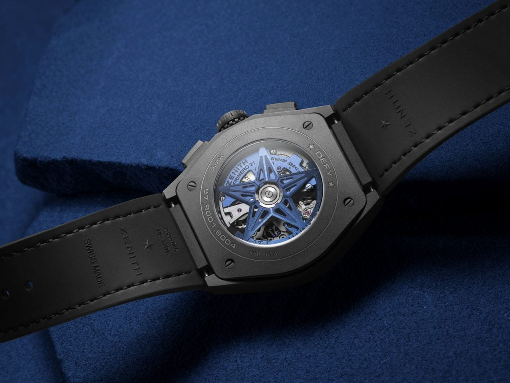Zenith DEFY 21 Ultrablue back