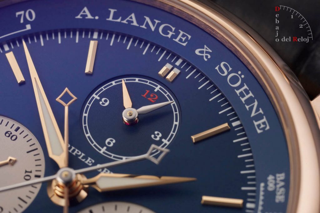 A. Lange & Söhne Triple Split Esfera Azul estudio 8