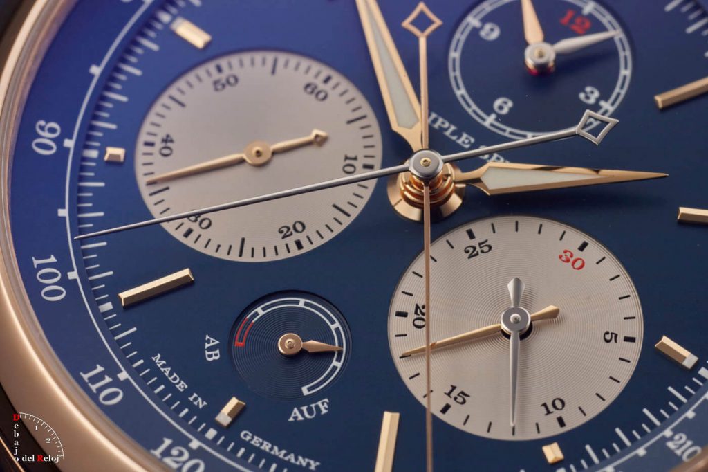A. Lange & Söhne Triple Split Esfera Azul estudio 7