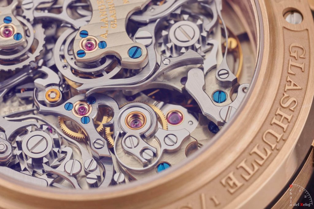 A. Lange & Söhne Triple Split Esfera Azul estudio 5