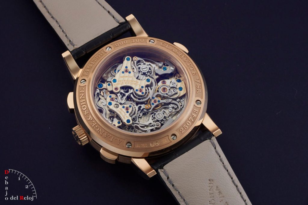 A. Lange & Söhne Triple Split Esfera Azul estudio 4