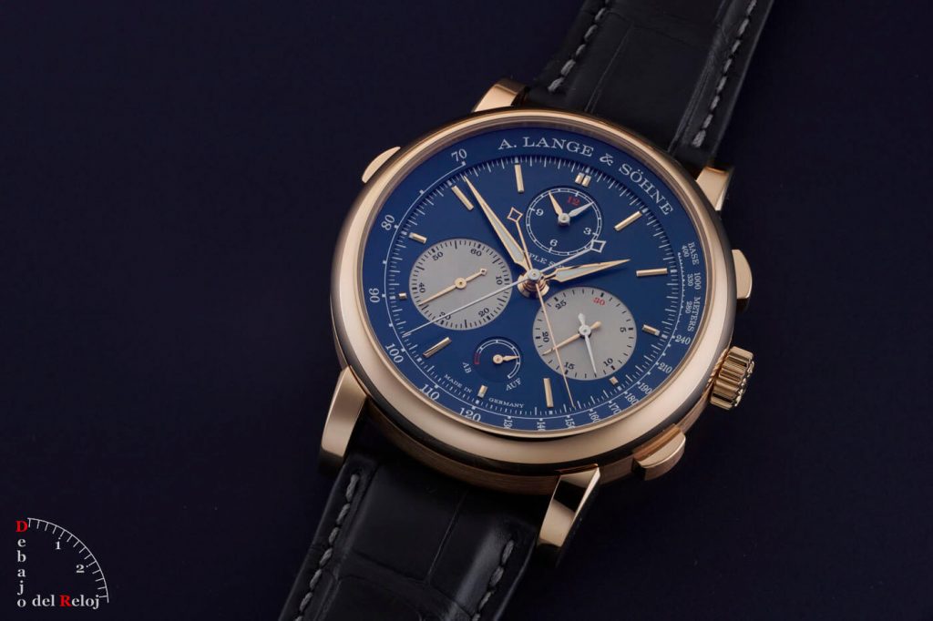 A. Lange & Söhne Triple Split Esfera Azul estudio 3
