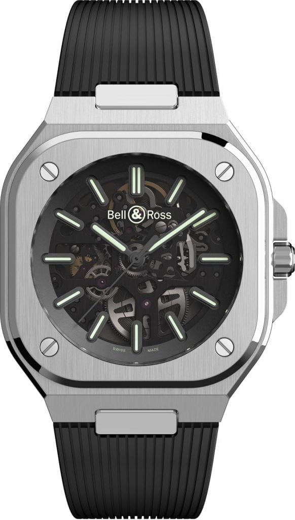 Bell & Ross BR 05 Skeleton Nightlum caucho