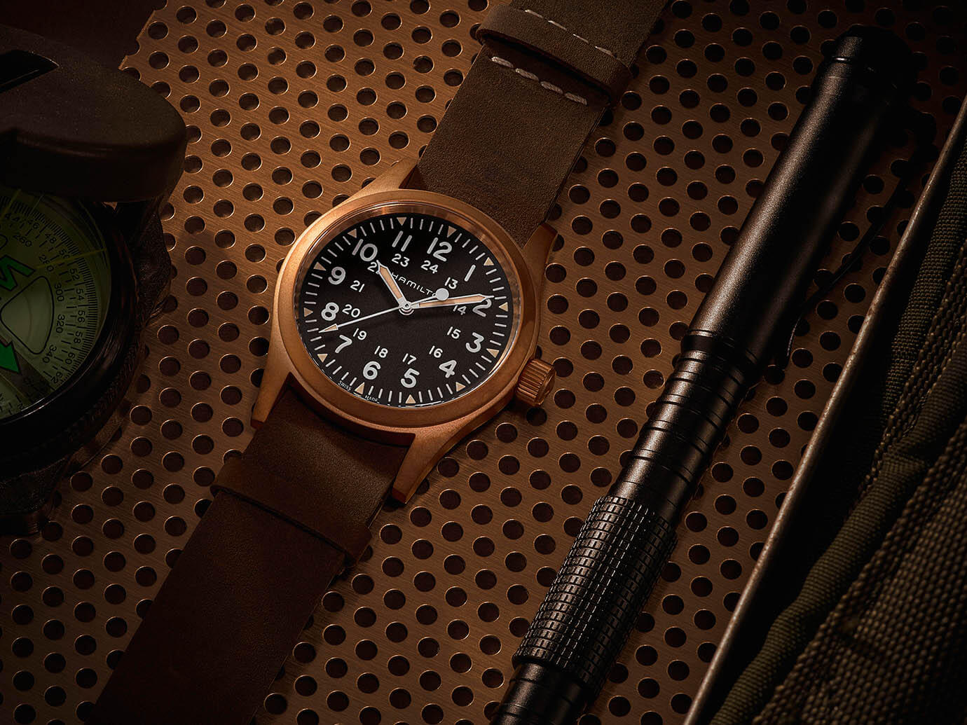 Hamilton Khaki Field Mechanical Bronze portada