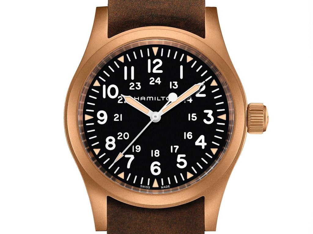 Hamilton Khaki Field Mechanical Bronze esfera