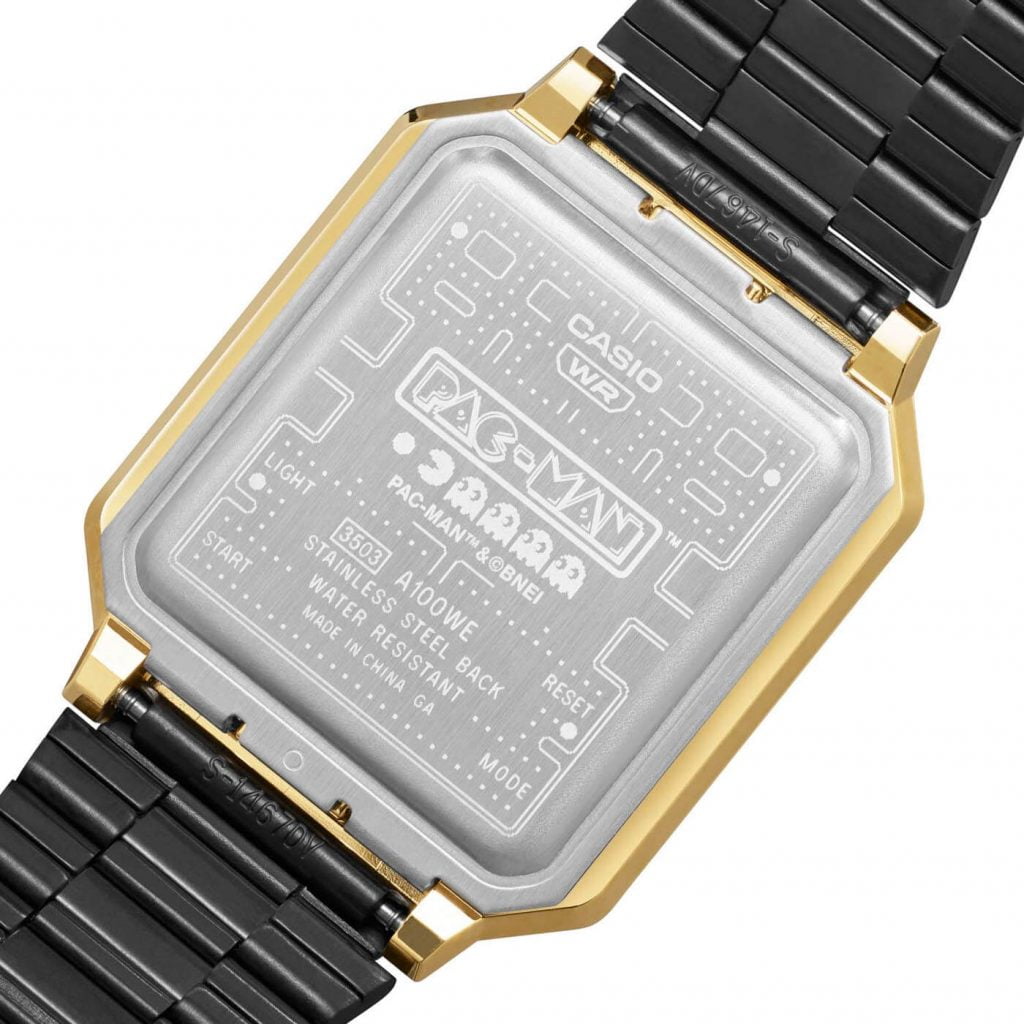 Casio A100 Pacman A100WEPC-1B back