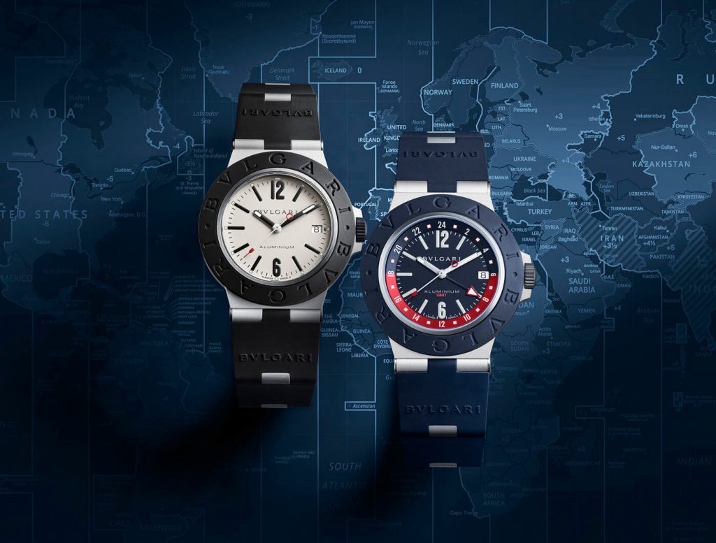 Bulgari Aluminium GMT duo