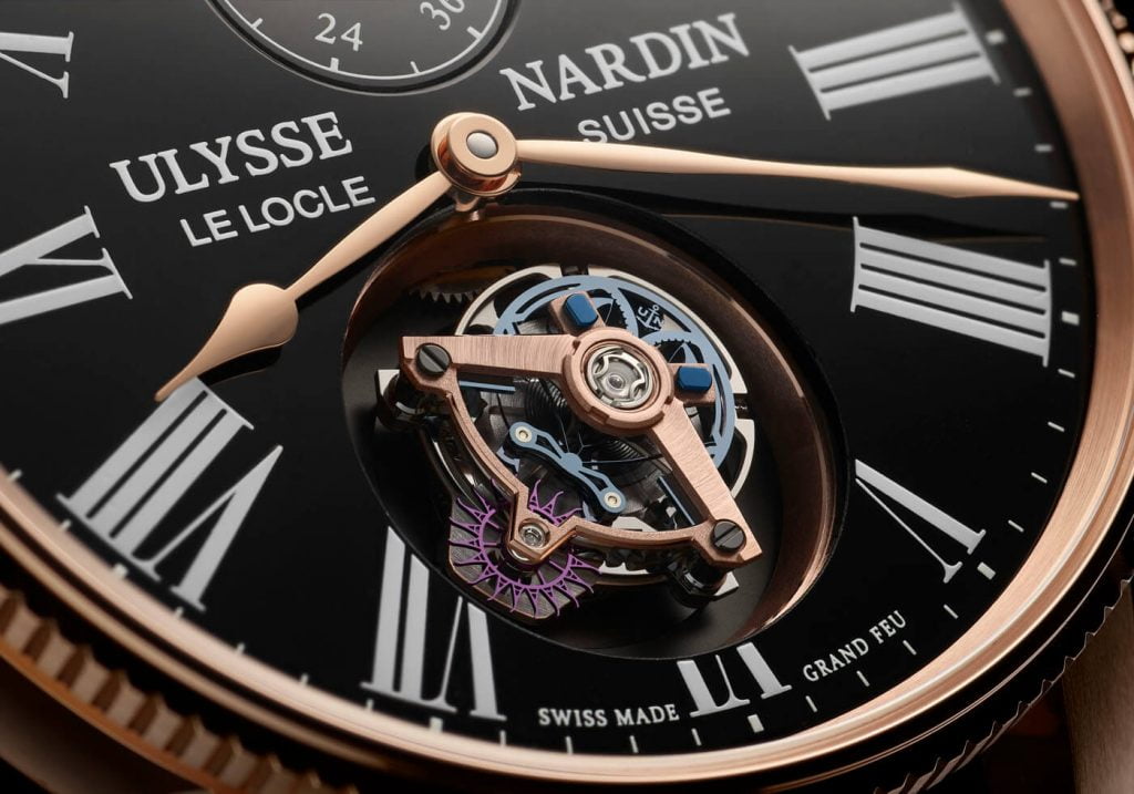 Ulysse Nardin Marine Torpilleur Tourbillon Grand Feu deta