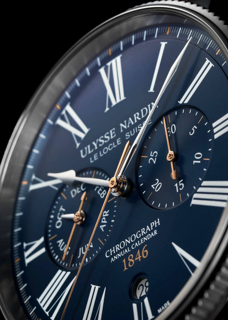 Ulysse Nardin Marine Torpilleur Chronograph deta