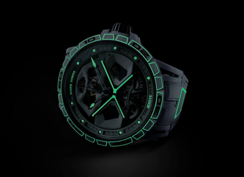 Roger Dubuis Excalibur Spider Huracán White Ceramic lumen